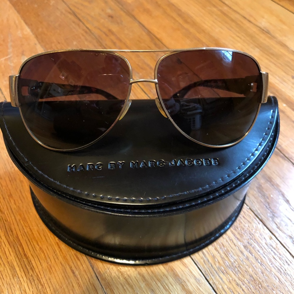 Marc by Marc Jacobs Metal Aviator Sunglasses